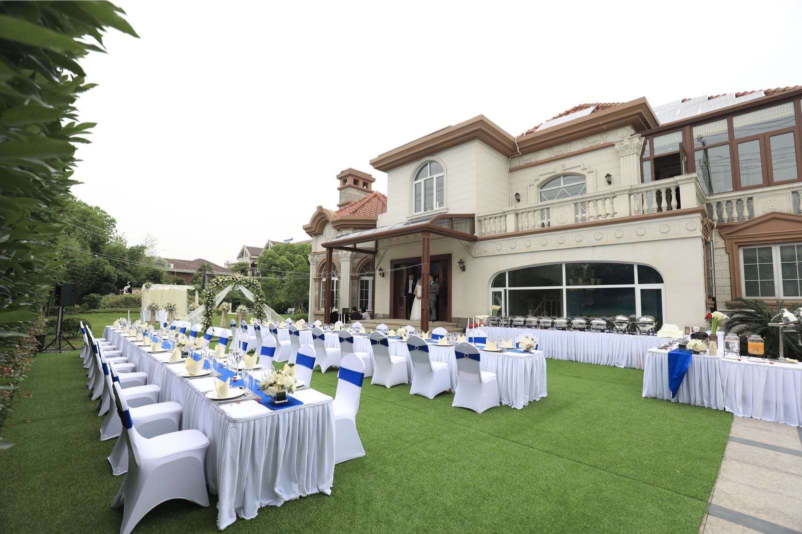 生态园轰趴别墅派对松江桃源府邸大草坪婚庆店