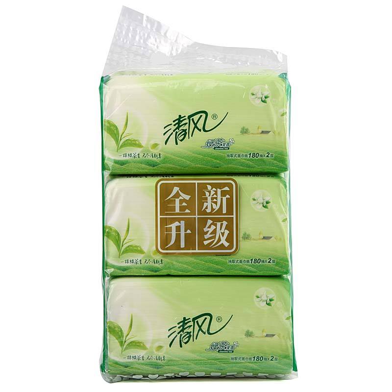 品牌抽纸3连包品牌随机
